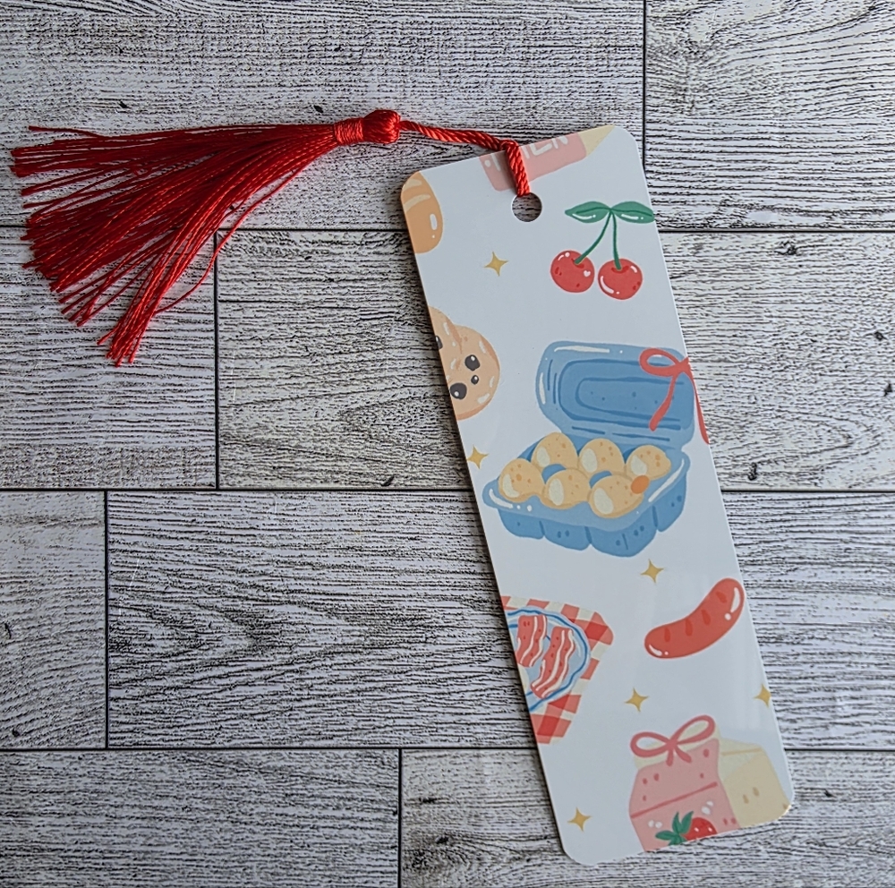 🥞 Breakfast Food Metal Bookmark – Cute Gift for Morning Readers & Food Lovers